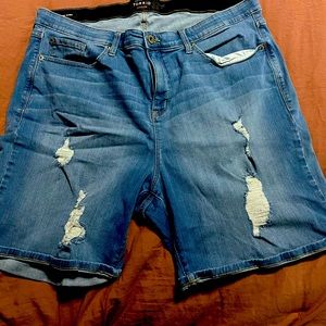 Torrid Distressed Bermuda Shorts